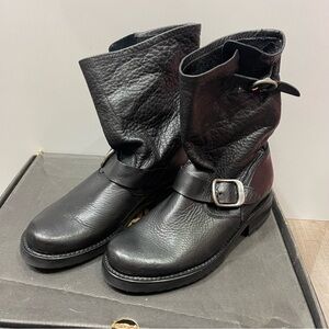 Frye Black Moto Boots